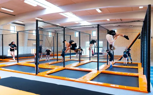 Hvidbjerg Strand Camping Resort Play City Trampolincenter Overblik