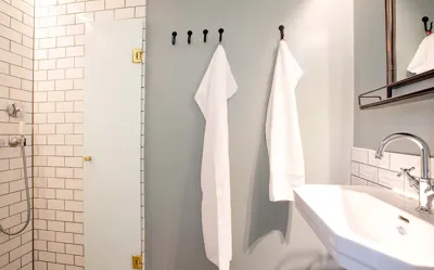 Hvidbjerg Strand Camping Resort Strandhotel Badevaerelse