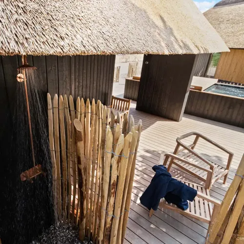 Hvidbjerg Strand Camping Resort Vesterhavsvilla Terresse Udebruser