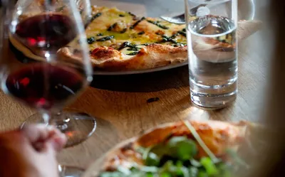 Hvidbjerg Strand Camping Resort Pizzeria Monte Bianco Bord